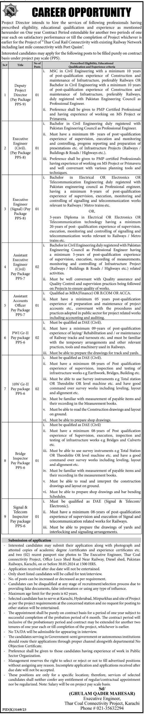 Pakistan Railway Jobs 2024 Online Application Form