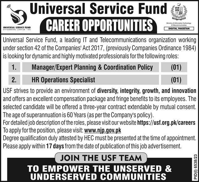 USF Jobs 2024 | Universal Service Fund Online Apply