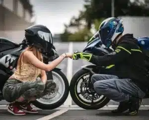 Bike lover couple pic HD